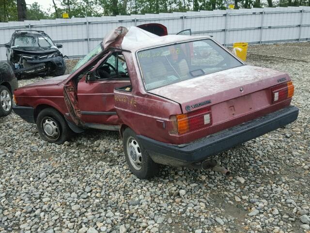 9BWBA0308KP036181 - 1989 VOLKSWAGEN FOX RED photo 3