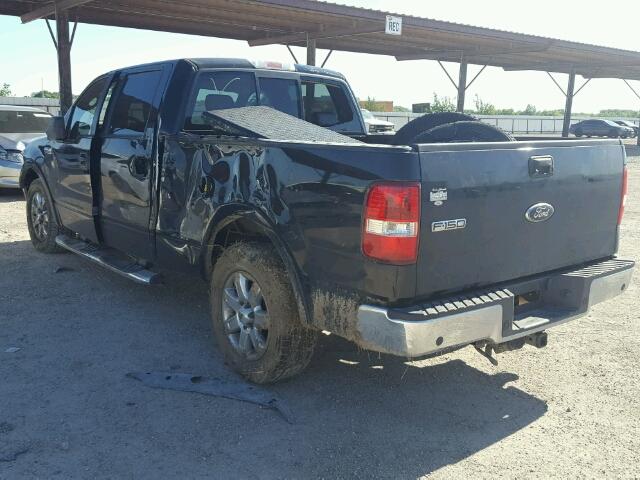 1FTPW12V28KC11566 - 2008 FORD F150 SUPER BLACK photo 3