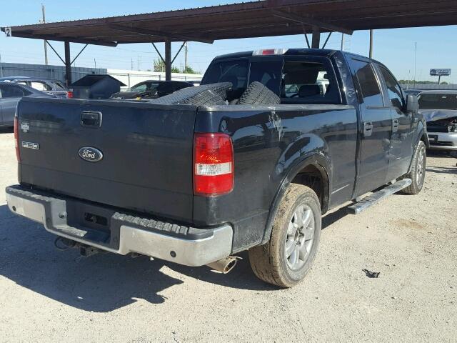 1FTPW12V28KC11566 - 2008 FORD F150 SUPER BLACK photo 4