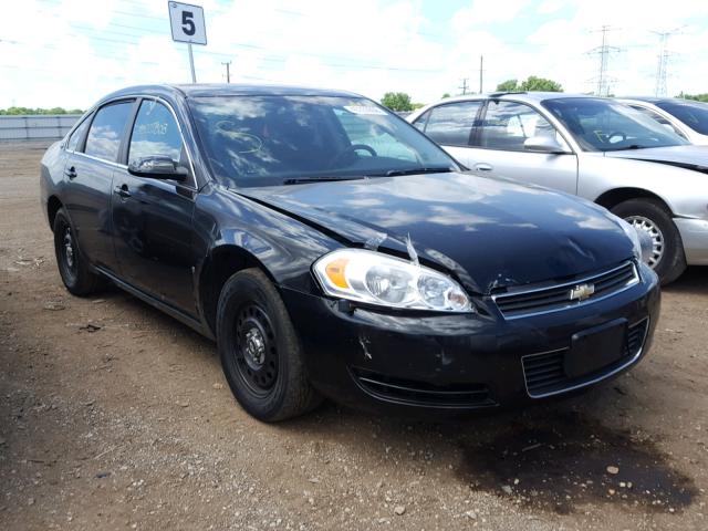 2G1WS583X81345481 - 2008 CHEVROLET IMPALA POL BLACK photo 1