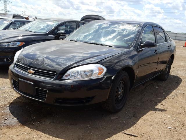 2G1WS583X81345481 - 2008 CHEVROLET IMPALA POL BLACK photo 2