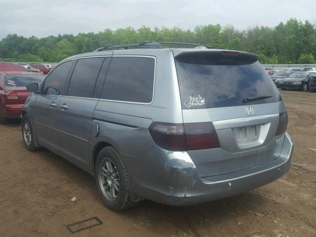 5FNRL38805B129164 - 2005 HONDA ODYSSEY TO BLUE photo 3