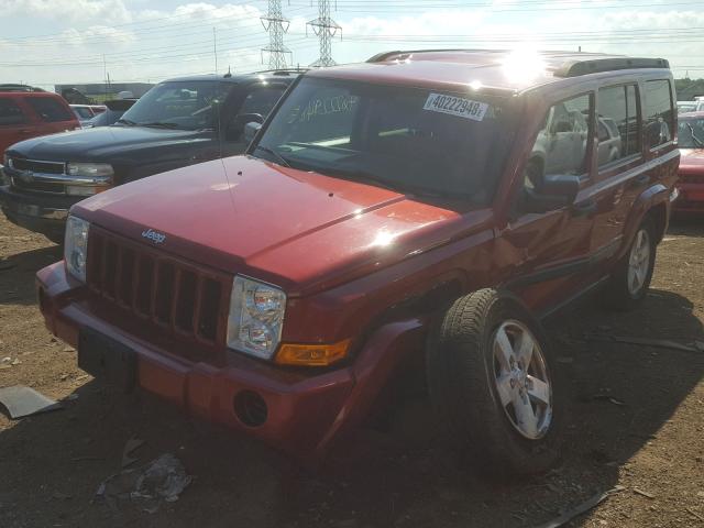 1J8HG48K46C131878 - 2006 JEEP COMMANDER RED photo 2