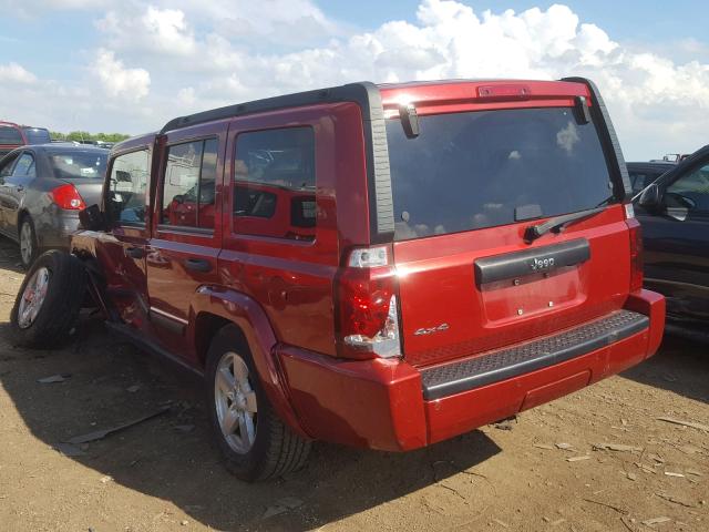 1J8HG48K46C131878 - 2006 JEEP COMMANDER RED photo 3