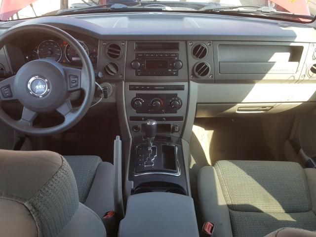 1J8HG48K46C131878 - 2006 JEEP COMMANDER RED photo 9