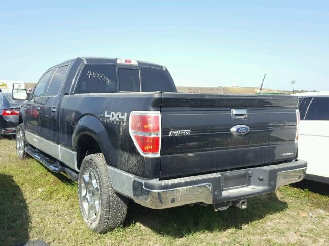 1FTFW1EF6EFC85996 - 2014 FORD F150 BLACK photo 3