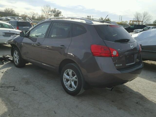 JN8AS58V78W116563 - 2008 NISSAN ROGUE S/SL GRAY photo 3