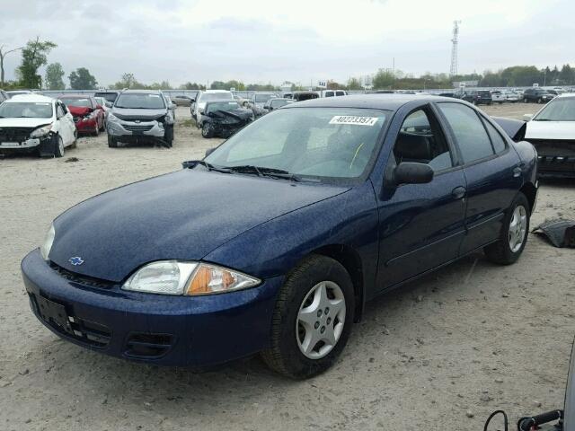 3G1JC52422S241104 - 2002 CHEVROLET CAVALIER B BLUE photo 2