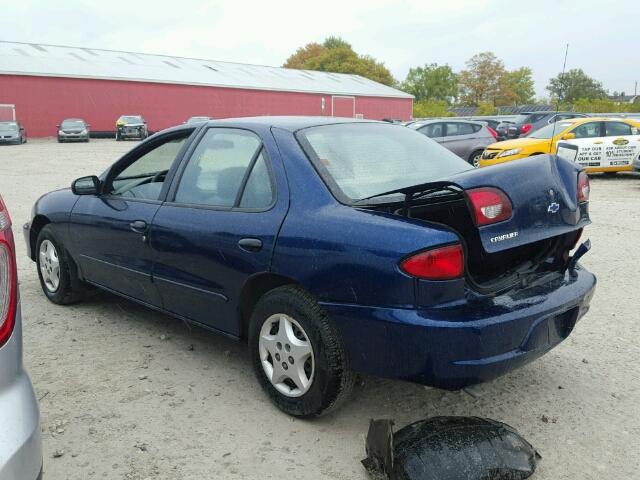 3G1JC52422S241104 - 2002 CHEVROLET CAVALIER B BLUE photo 3