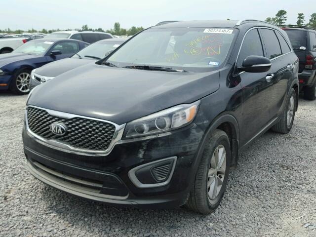 5XYPG4A30GG059421 - 2016 KIA SORENTO LX BLACK photo 2