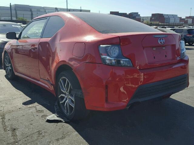 JTKJF5C75FJ003481 - 2015 TOYOTA SCION TC RED photo 3