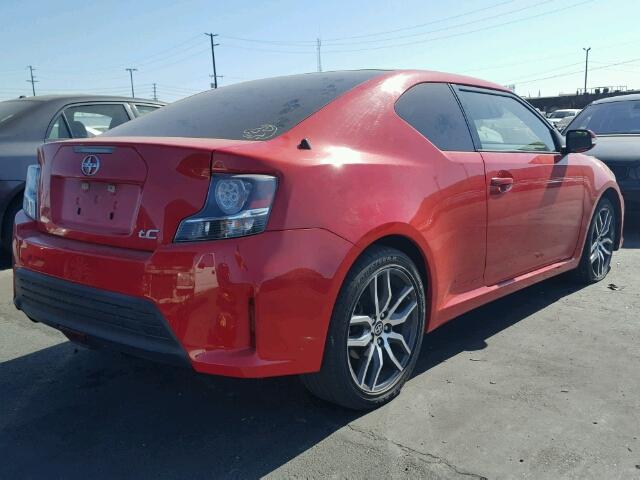 JTKJF5C75FJ003481 - 2015 TOYOTA SCION TC 红色 照片 4