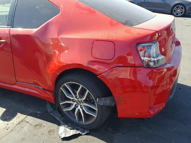 JTKJF5C75FJ003481 - 2015 TOYOTA SCION TC 红色 照片 9
