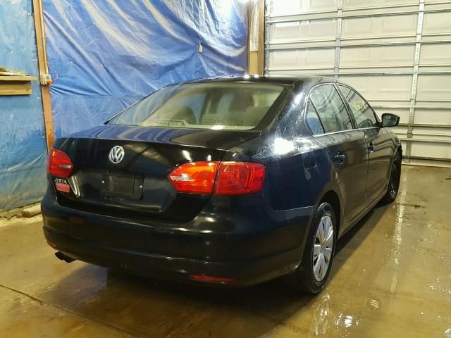 3VW2K7AJ2CM336105 - 2012 VOLKSWAGEN JETTA BASE 黑色 照片 4