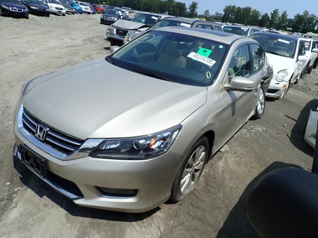 1HGCR2F81EA060674 - 2014 HONDA ACCORD EXL BEIGE photo 2