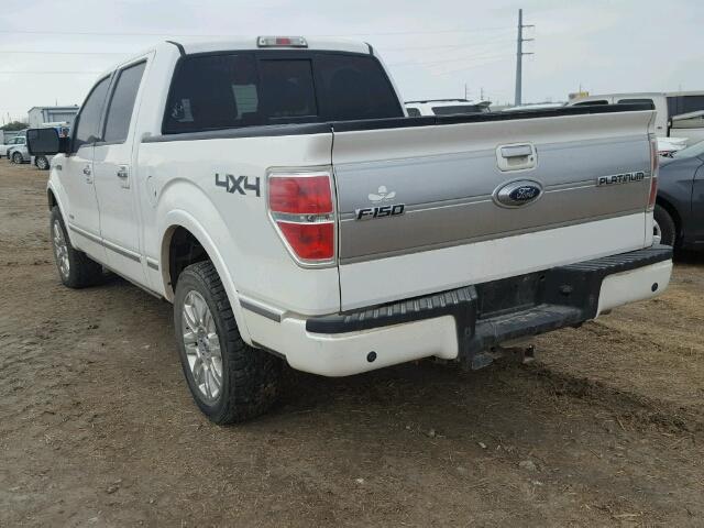 1FTFW1ET5BFB23147 - 2011 FORD F150 SUPER WHITE photo 3