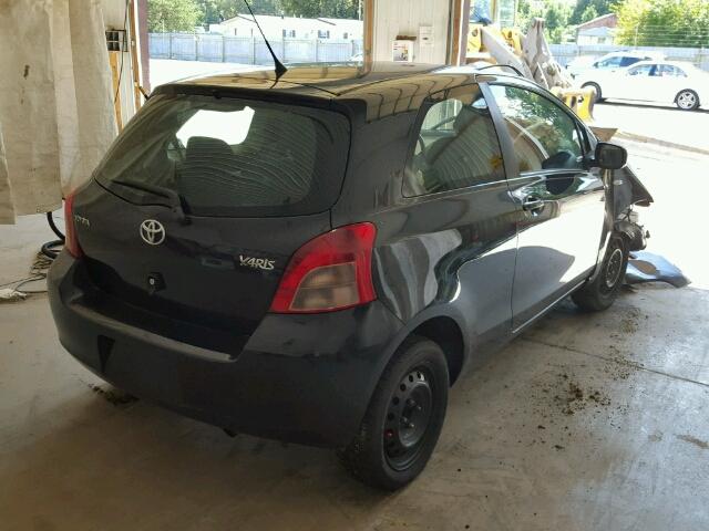 JTDJT923975059651 - 2007 TOYOTA YARIS BLACK photo 4