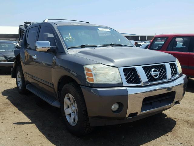 5N1AA08B34N703488 - 2004 NISSAN ARMADA SE GRAY photo 1