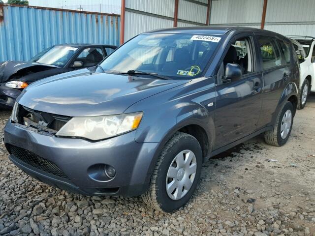 JA4MS31X27U003777 - 2007 MITSUBISHI OUTLANDER GRAY photo 2