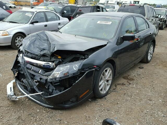 3FAHP0JA3AR345682 - 2010 FORD FUSION BLACK photo 2