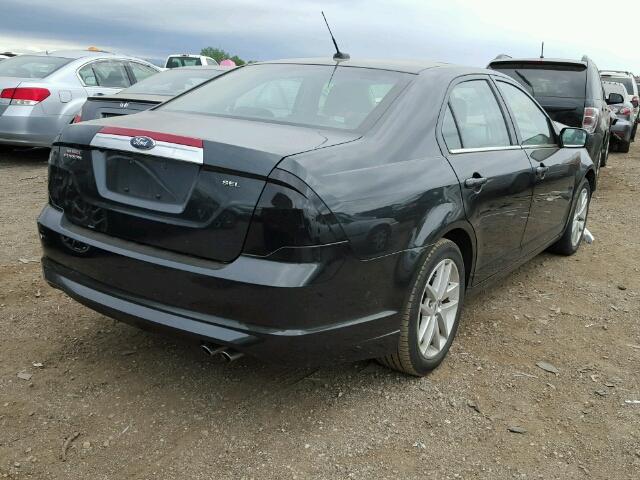 3FAHP0JA3AR345682 - 2010 FORD FUSION BLACK photo 4