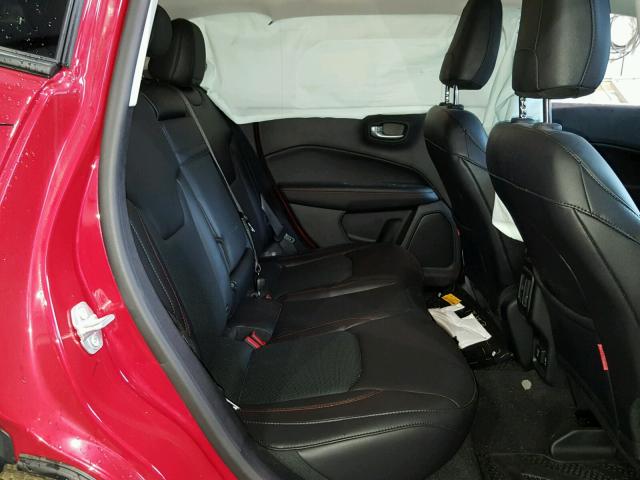 3C4NJDDB3HT624329 - 2017 JEEP COMPASS TR RED photo 6