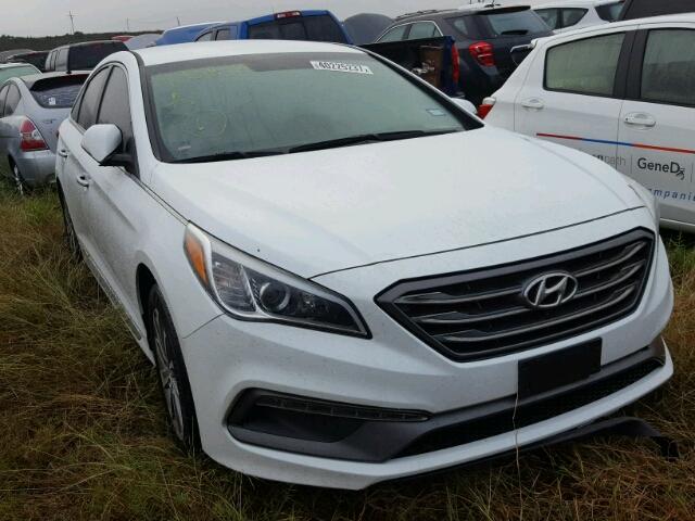 5NPE34AF8FH064337 - 2015 HYUNDAI SONATA WHITE photo 1