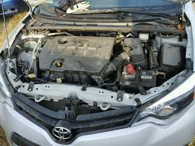 2T1BURHE4EC159859 - 2014 TOYOTA COROLLA SILVER photo 7