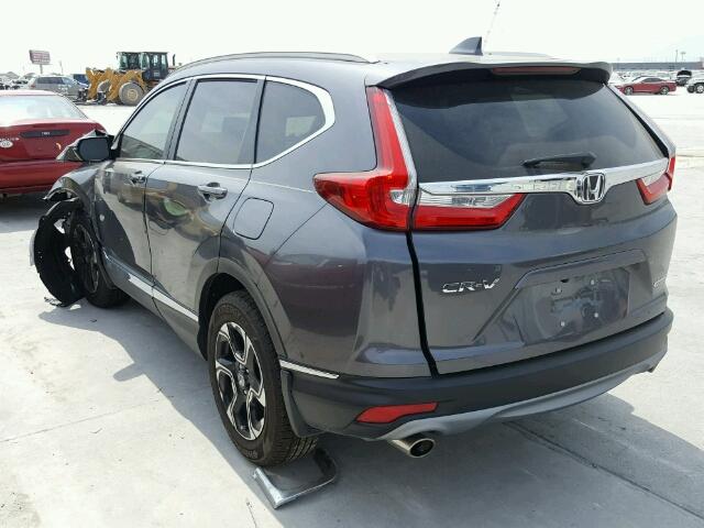 2HKRW1H94HH514222 - 2017 HONDA CR-V GRAY photo 3