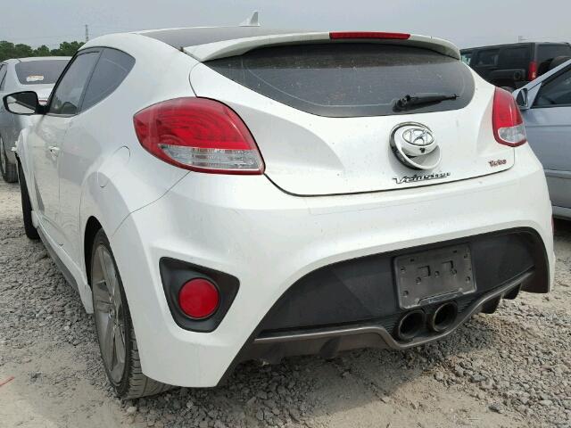 KMHTC6AE7FU217883 - 2015 HYUNDAI VELOSTER T WHITE photo 3