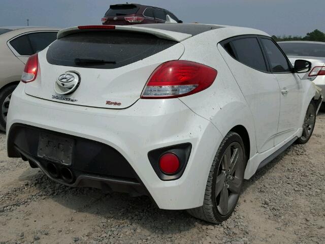 KMHTC6AE7FU217883 - 2015 HYUNDAI VELOSTER T WHITE photo 4