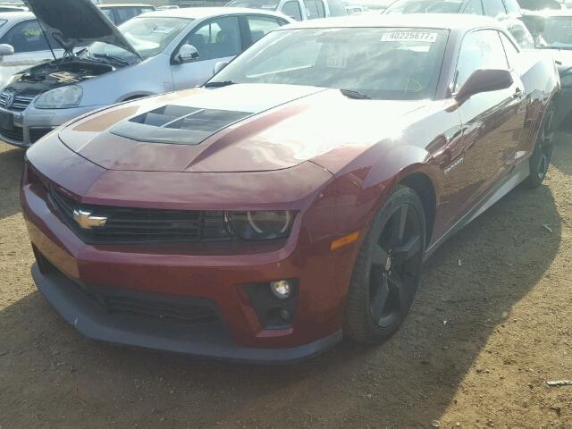 2G1FT1EWXA9194119 - 2010 CHEVROLET CAMARO RED photo 2