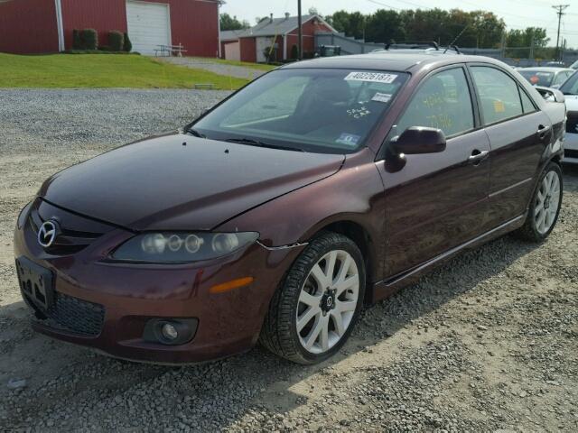 1YVHP80D065M06950 - 2006 MAZDA 6 S PURPLE photo 2