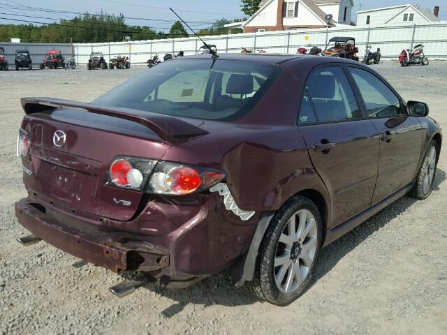 1YVHP80D065M06950 - 2006 MAZDA 6 S PURPLE photo 4