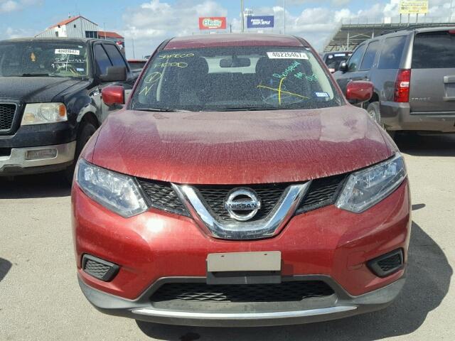 JN8AT2MT1GW029630 - 2016 NISSAN ROGUE S BURGUNDY photo 9