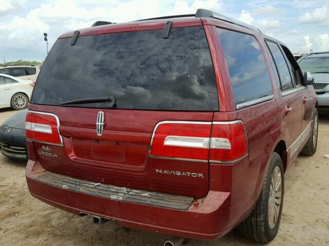 5LMJJ2H56DEL08353 - 2013 LINCOLN NAVIGATOR წითელი ფოტო 4