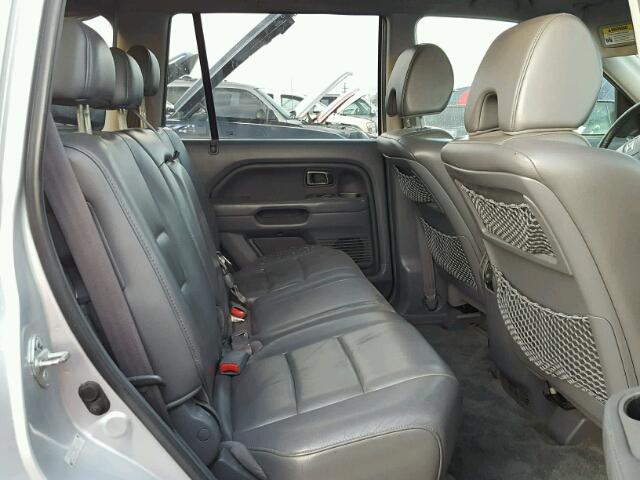 5FNYF28536B005331 - 2006 HONDA PILOT SILVER photo 6