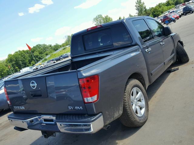 1N6AA0ECXCN316515 - 2012 NISSAN TITAN S GRAY photo 4