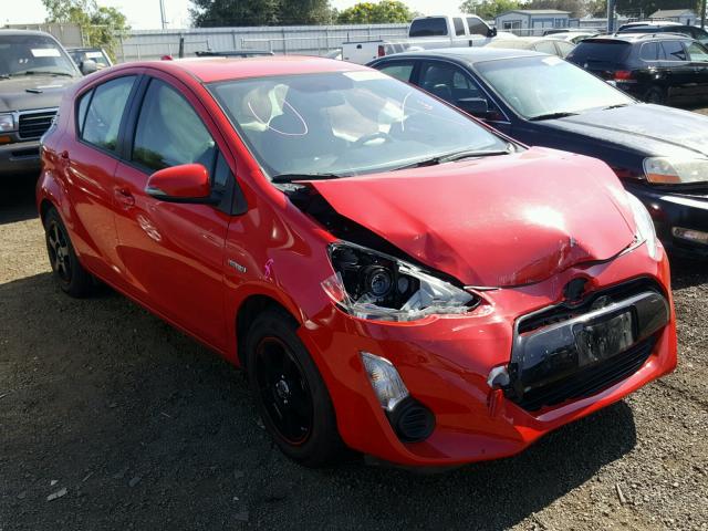 JTDKDTB33F1575623 - 2015 TOYOTA PRIUS C RED photo 1