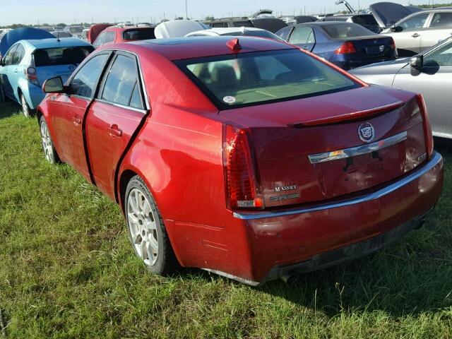 1G6DU57V590157107 - 2009 CADILLAC CTS RED photo 3