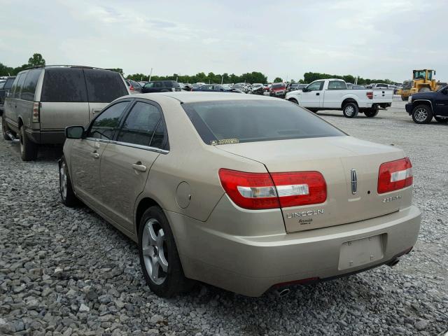 3LNHM26186R620960 - 2006 LINCOLN ZEPHYR GOLD photo 3