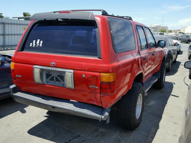 JT3RN37W6S0016263 - 1995 TOYOTA 4RUNNER RN RED photo 4