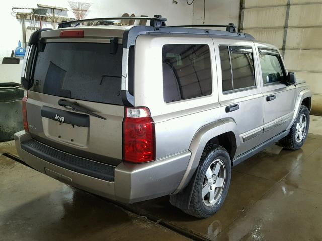 1J8HG48K76C302655 - 2006 JEEP COMMANDER BROWN photo 4