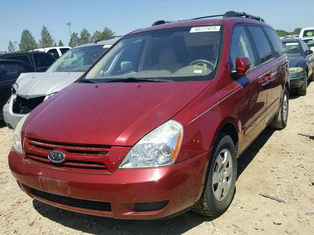 KNDMB233086255186 - 2008 KIA SEDONA EX BURGUNDY photo 2