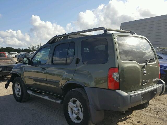 5N1ED28T94C649879 - 2004 NISSAN XTERRA XE GREEN photo 3