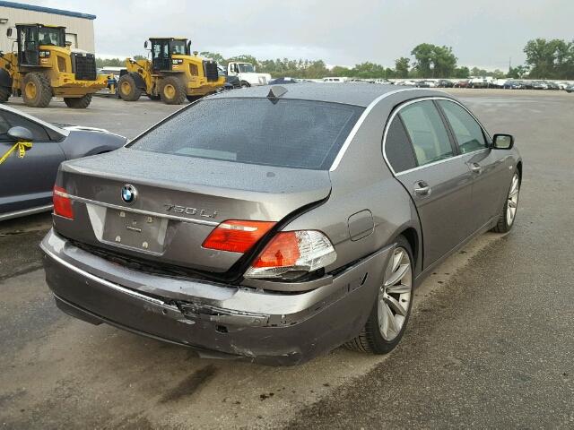 WBAHN83508DT84776 - 2008 BMW 750 GRAY photo 4