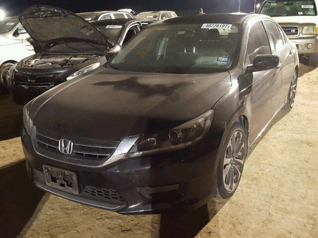 1HGCR2F56EA227620 - 2014 HONDA ACCORD BLACK photo 2