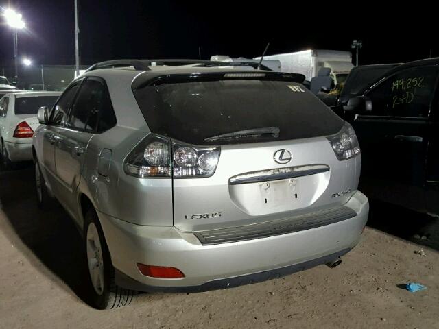 JTJGA31U940008969 - 2004 LEXUS RX 330 SILVER photo 3