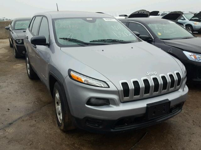 1C4PJMAB2FW510827 - 2015 JEEP CHEROKEE S GRAY photo 1