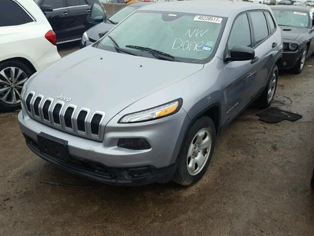 1C4PJMAB2FW510827 - 2015 JEEP CHEROKEE S GRAY photo 2